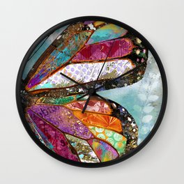 Woodland Butterfly Wall Clock