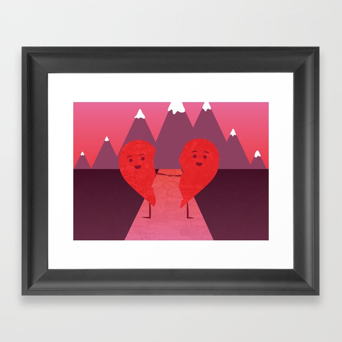 The Course of Love Framed Art Print