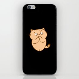 Shush  Kitty Brown Kitten Is A Quiet Cat iPhone Skin