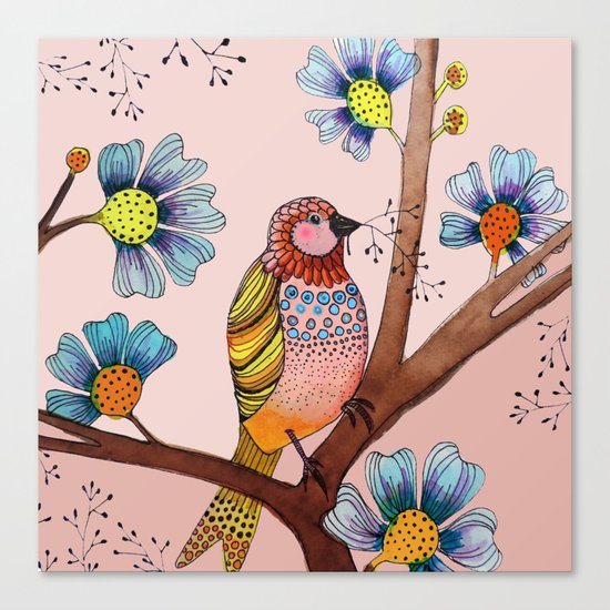 melodie in blush Canvas Print