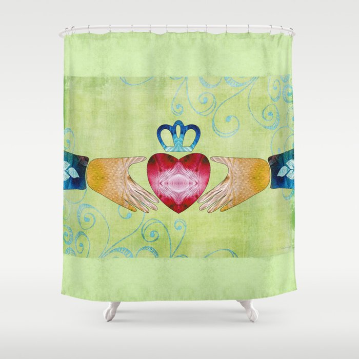 Colorful Inspirational Art - Friendship - Sharon Cummings Shower Curtain