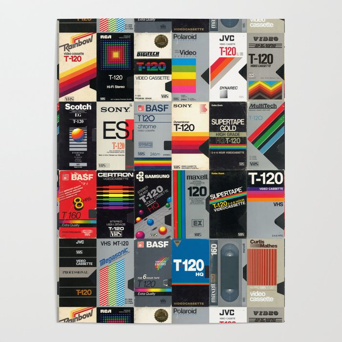 Blank VHS Covers Poster by ginneko Society6