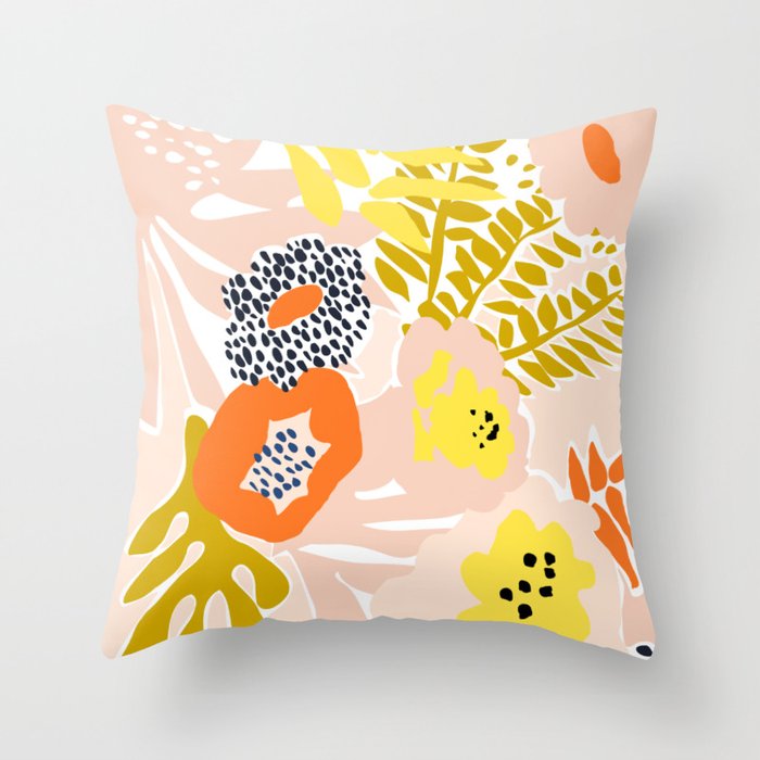 More design for a happy life 2 Throw Pillow