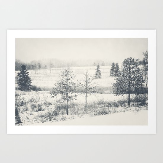 Winter Blues Art Print