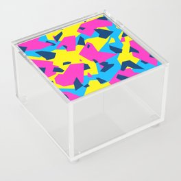 Blue\Yellow\Pink\Navy Geometric camo Acrylic Box