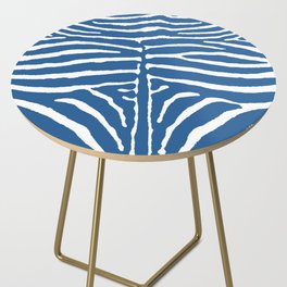 Zebra Wild Animal Print 269 Blue Side Table