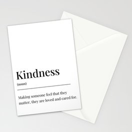 Kindness meaning Stationery Card