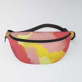Brighter Days Fanny Pack | Salmon, Digital, Abstract, Painting, Gold, Yellow, Orange, Paintedabstract 