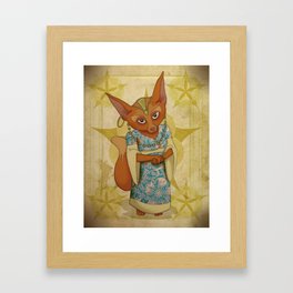 Bohemian Beasts: Fox Framed Art Print