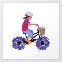 Summer Bike Ride Art Print