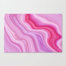 Purple & Pink Watercolor Marble Canvas Print