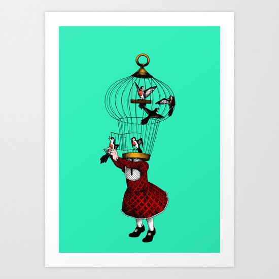 the cage Art Print