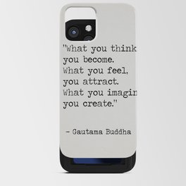 Buddha quote 5 iPhone Card Case