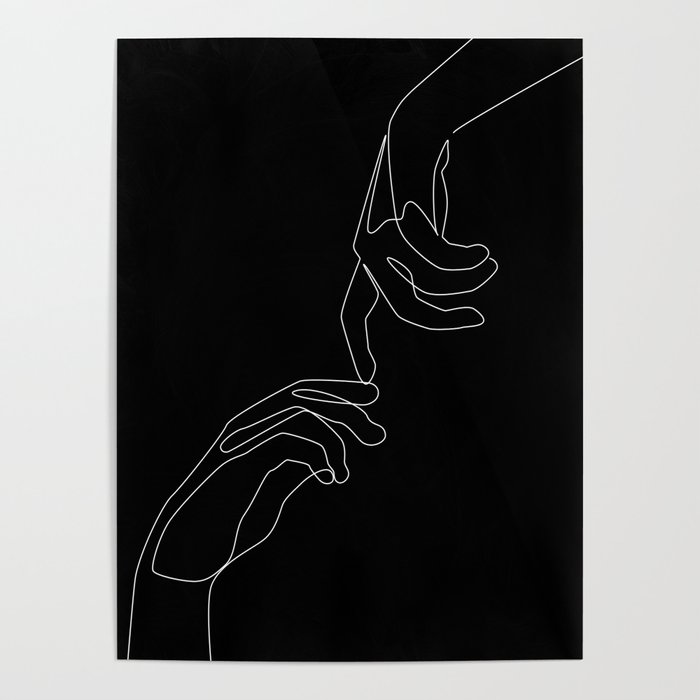Touch in dark Poster