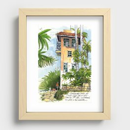 Hemingway's Cuba:  Writing Studio at Finca Vigia Recessed Framed Print
