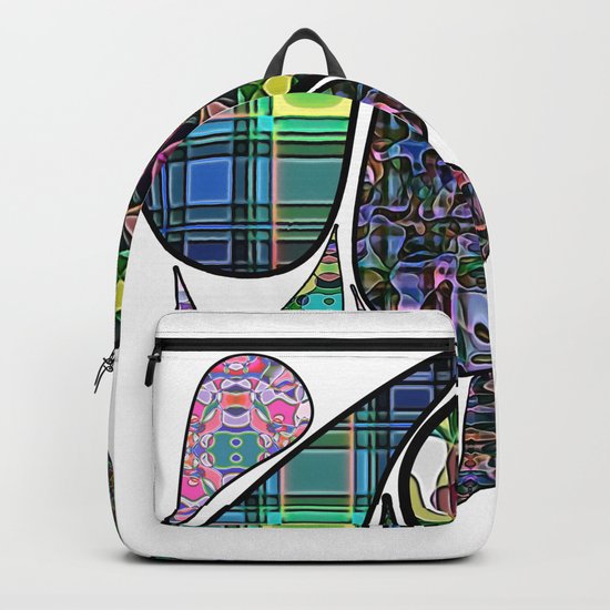 Patterned Teardrops Backpack