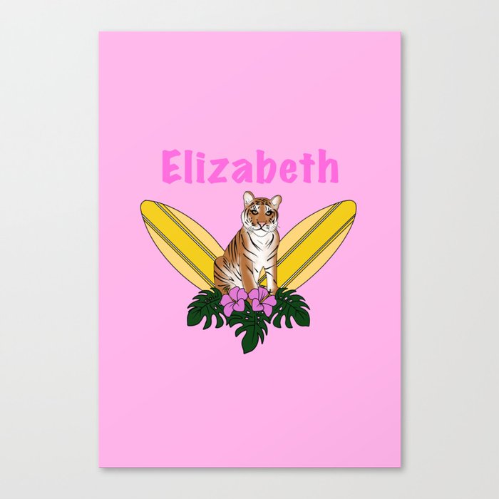 Elizabeth birthday T-shirt  Canvas Print