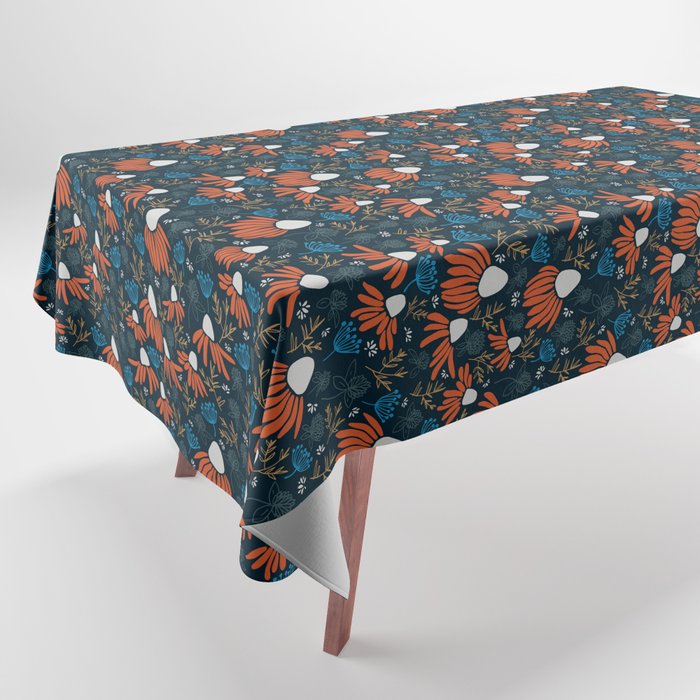 Wildflowers - Orange Tablecloth