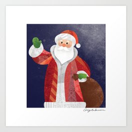 Santa Art Print