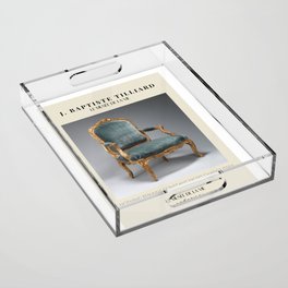 Vintage designer chair | Inspirational quote 27 Acrylic Tray