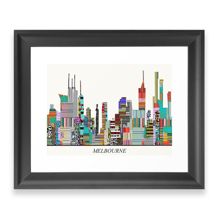 Melbourne Framed Art Print by bribuckley