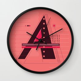 Letter A  Wall Clock