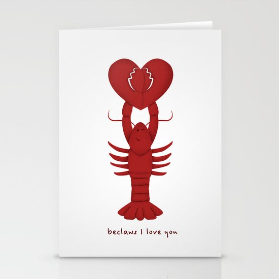 Loving Lobster Stationery Cards