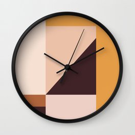 Geometric Color Shapes 1 Wall Clock