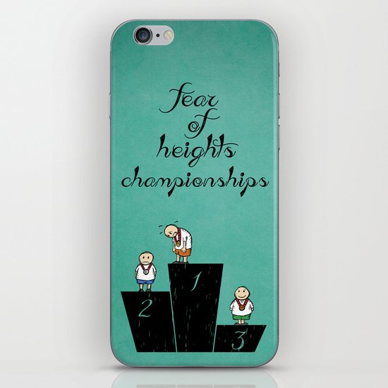 fear of height iPhone & iPod Skin