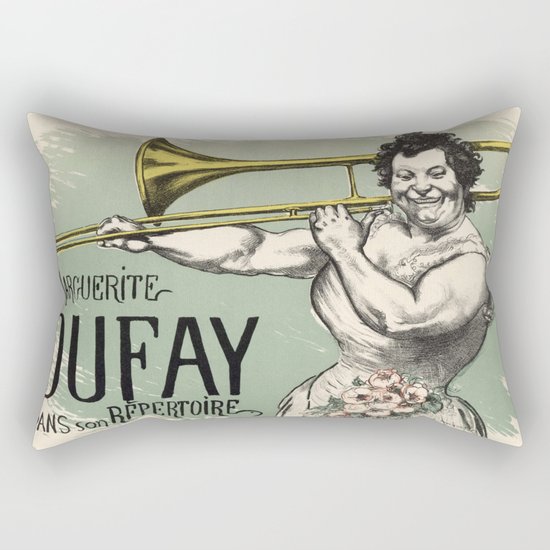 Marguerite Tromboniste Rectangular Pillow