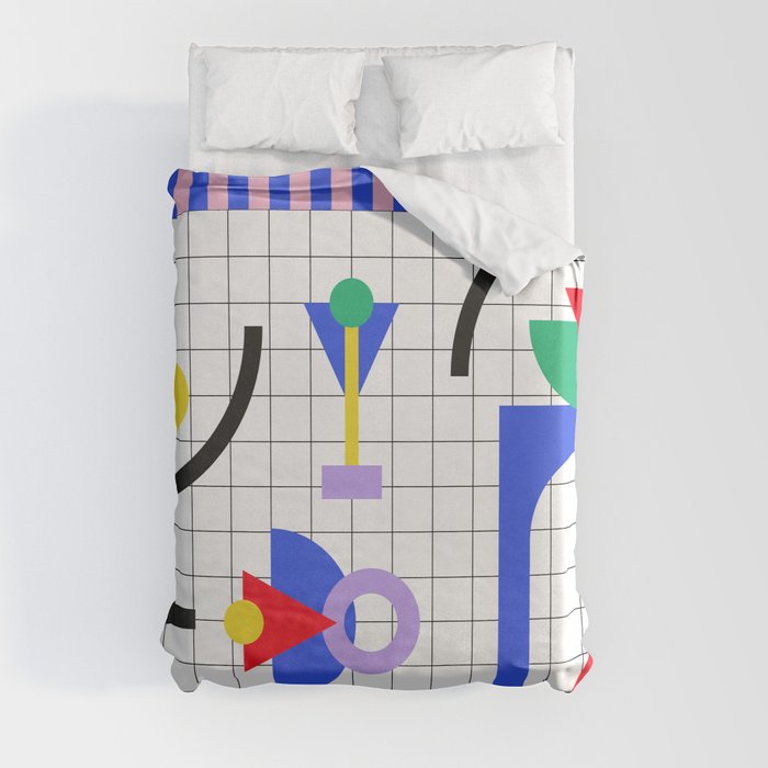 Memphis pattern 88 - 80s / 90s Retro Duvet Cover