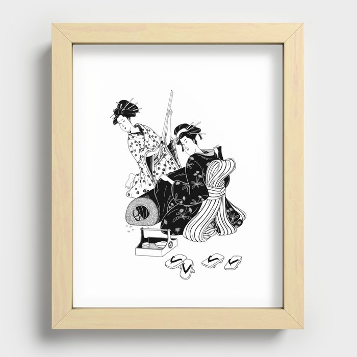 Sushi roll Recessed Framed Print