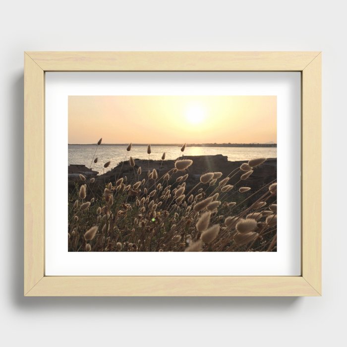 coastal sunset Recessed Framed Print