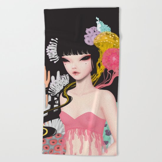 Princess of the sea Beach Towel
