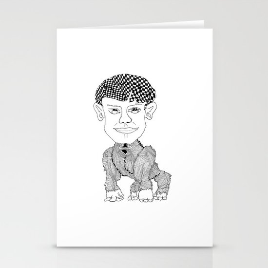 Monkey Boy Stationery Cards