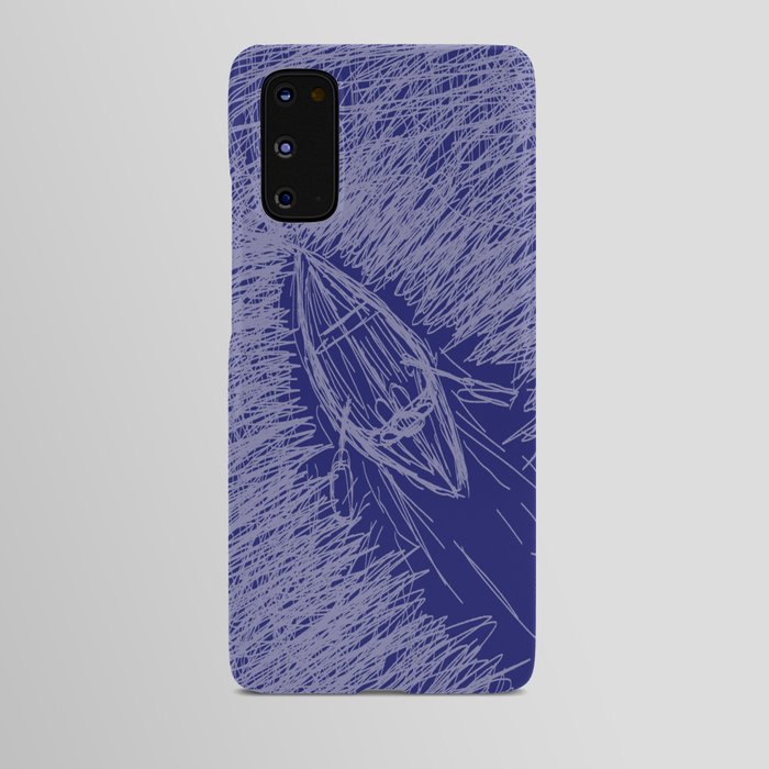 Boat on a river Android Case