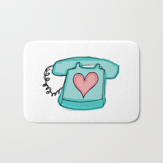 Long Distance Love Bath Mat
