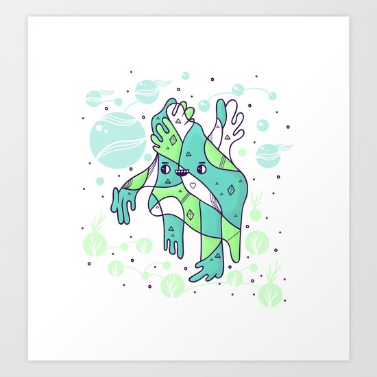 Foot girl mcfootington Art Print
