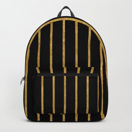 Gold And Black Line Collection Backpack