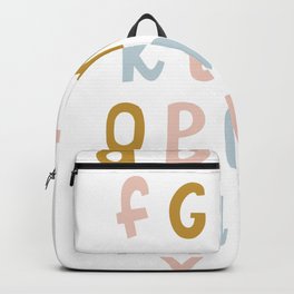 Alphabet Backpack