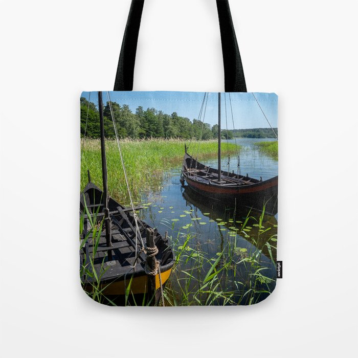 Birka Viking Boats Tote Bag