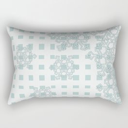Gingham: Blue Frost Rectangular Pillow