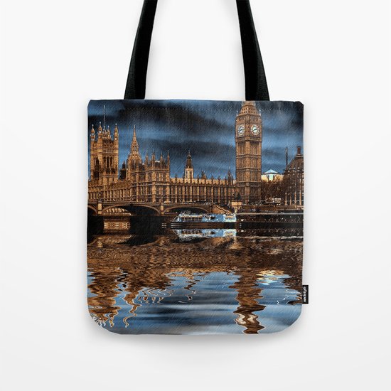 A wet day in London Tote Bag