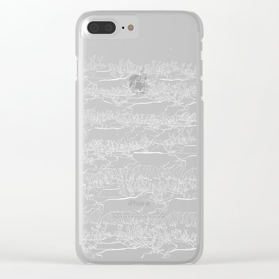 Night belongs to Reindeer Clear iPhone Case
