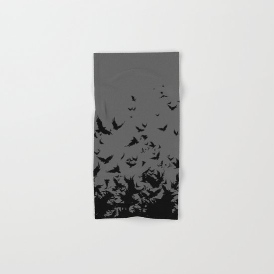 An Unkindness of Ravens (Grey) Hand & Bath Towel