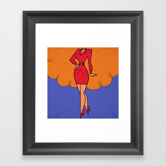 Ms. Sara Framed Art Print