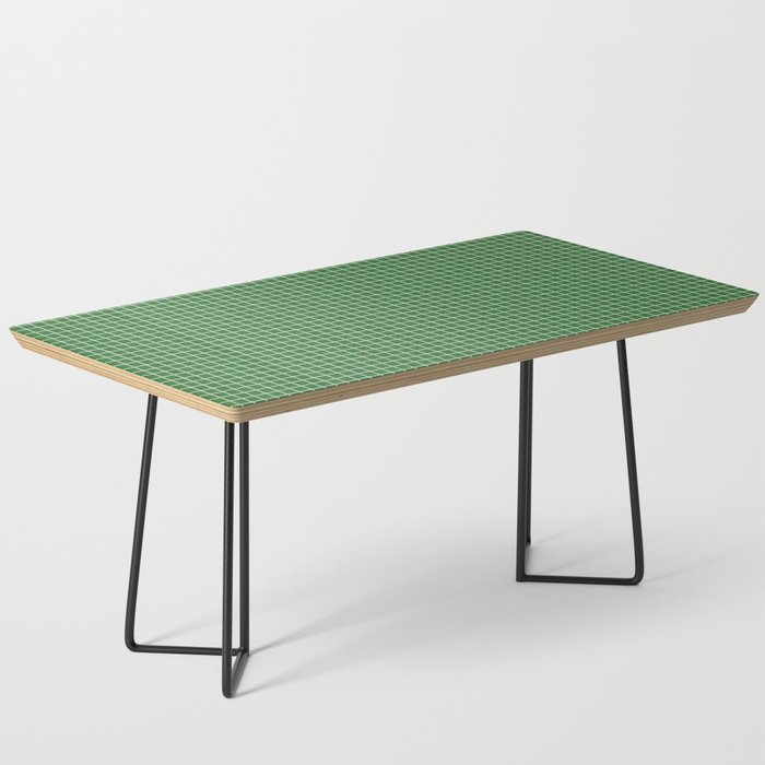 Small Grid Green Coffee Table