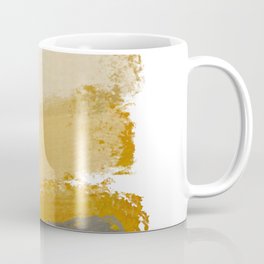Abstract Brush Strokes in Shades of Yellow Mug