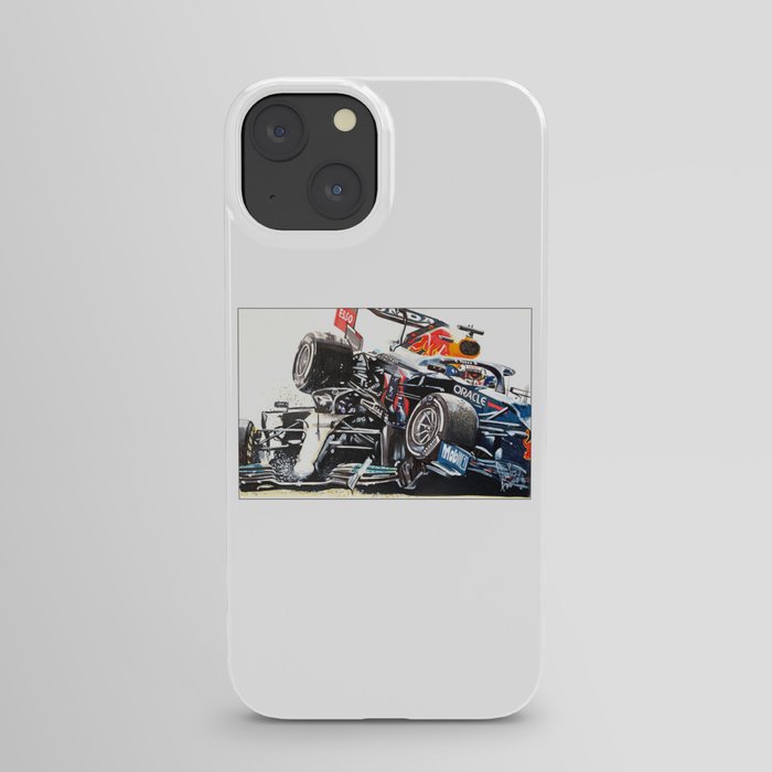 Hamilton Verstappen collision iPhone Case