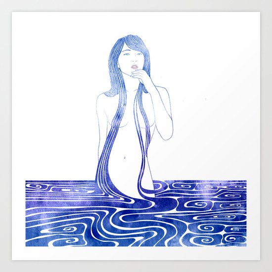 Water Nymph C Art Print